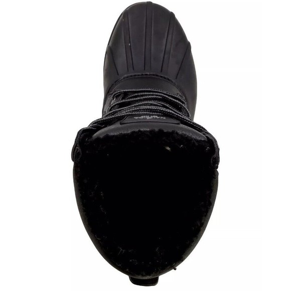 NAUTICA ADELO Duck BOOT FUR INSIDE BLACK SNOW RAIN Women Size 8 / 41 NEW - Picture 4 of 5
